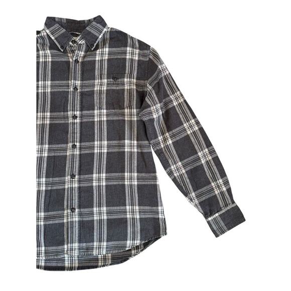 POISON Ride Like The Wind Upcycled Grunge Flannel Shirt 80s Retro Vintage Size M - Picture 6 of 13